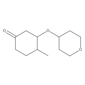 4-Methyl-3-(oxan-4-yloxy)cyclohexan-1-one Structure