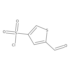 5-Formylthiophene-3-sulfonyl chloride结构式