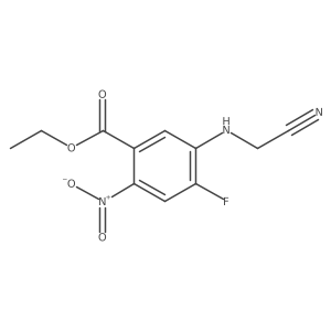 Ethyl 5-[(cyanomethyl)amino]-4-fluoro-2-nitrobenzoate Structure