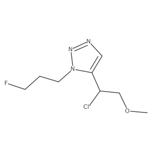5-(1-chloro-2-methoxyethyl)-1-(3-fluoropropyl)-1H-1,2,3-triazole结构式