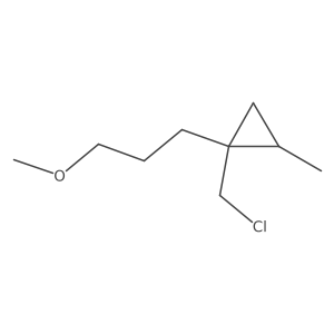 1-(Chloromethyl)-1-(3-methoxypropyl)-2-methylcyclopropane Structure