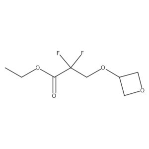 Ethyl 2,2-difluoro-3-(oxetan-3-yloxy)propanoate Structure