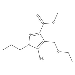methyl 5-amino-4-(ethoxymethyl)-1-propyl-1H-pyrazole-3-carboxylate Structure