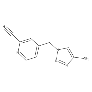 4-[(4-amino-1H-1,2,3-triazol-1-yl)methyl]pyridine-2-carbonitrile Structure
