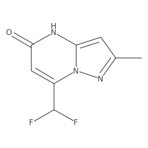 7-(Difluoromethyl)-2-methylpyrazolo[1,5-a]pyrimidin-5-ol Structure
