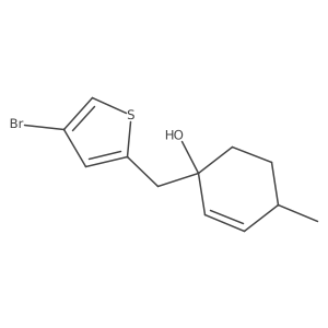 1-[(4-Bromothiophen-2-yl)methyl]-4-methylcyclohex-2-en-1-ol Structure