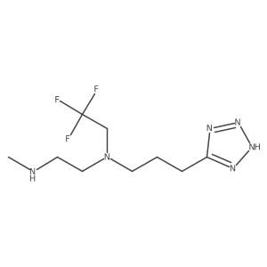 [2-(methylamino)ethyl][3-(1H-1,2,3,4-tetrazol-5-yl)propyl](2,2,2-trifluoroethyl)amine Structure