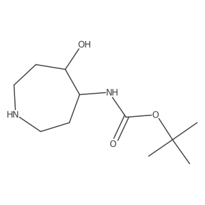 tert-Butyl (5-hydroxyazepan-4-yl)carbamate Structure