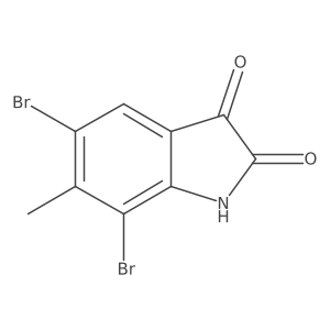 5,7-dibromo-6-methyl-2,3-dihydro-1H-indole-2,3-dione Structure