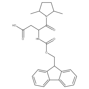 4-(2,5-dimethylpyrrolidin-1-yl)-3-({[(9H-fluoren-9-yl)methoxy]carbonyl}amino)-4-oxobutanoic acid Structure