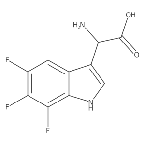 2-amino-2-(5,6,7-trifluoro-1H-indol-3-yl)acetic acid结构式