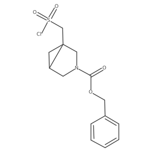 Benzyl 1-[(chlorosulfonyl)methyl]-3-azabicyclo[3.1.0]hexane-3-carboxylate Structure