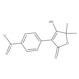 4-Hydroxy-5,5-dimethyl-3-(4-nitrophenyl)-2,5-dihydrofuran-2-one结构式