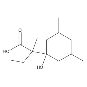 2-(1-Hydroxy-3,5-dimethylcyclohexyl)-2-methylbutanoic acid Structure