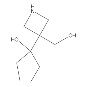 3-[3-(Hydroxymethyl)azetidin-3-yl]pentan-3-ol Structure