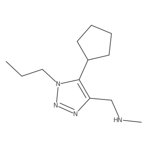 [(5-cyclopentyl-1-propyl-1H-1,2,3-triazol-4-yl)methyl](methyl)amine Structure