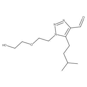 1-[2-(2-hydroxyethoxy)ethyl]-5-(3-methylbutyl)-1H-1,2,3-triazole-4-carbaldehyde Structure