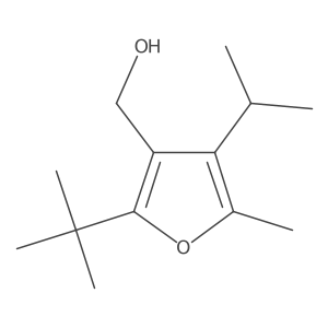 [2-Tert-butyl-5-methyl-4-(propan-2-yl)furan-3-yl]methanol结构式