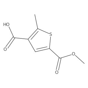5-(Methoxycarbonyl)-2-methylthiophene-3-carboxylic acid Structure