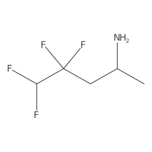 (2S)-4,4,5,5-tetrafluoropentan-2-amine结构式