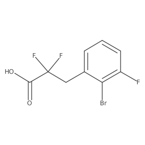 3-(2-Bromo-3-fluorophenyl)-2,2-difluoropropanoic acid结构式