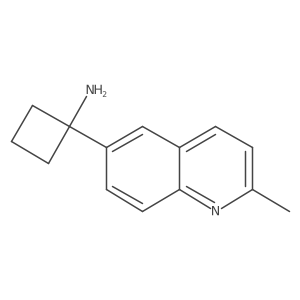 1-(2-Methylquinolin-6-yl)cyclobutan-1-amine Structure