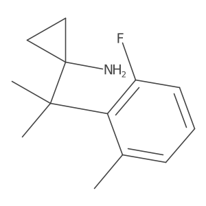 1-[2-(2-Fluoro-6-methylphenyl)propan-2-yl]cyclopropan-1-amine结构式