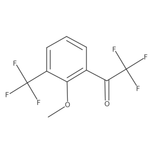 2,2,2-Trifluoro-1-[2-methoxy-3-(trifluoromethyl)phenyl]ethan-1-one Structure