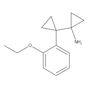 1-[1-(2-Ethoxyphenyl)cyclopropyl]cyclopropan-1-amine Structure