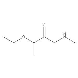 3-Ethoxy-1-(methylamino)butan-2-one Structure
