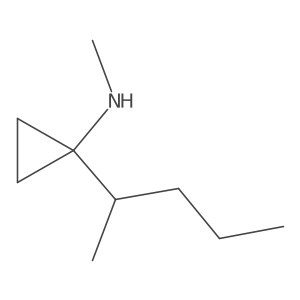 N-methyl-1-(pentan-2-yl)cyclopropan-1-amine Structure