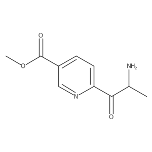 Methyl 6-(2-aminopropanoyl)pyridine-3-carboxylate结构式