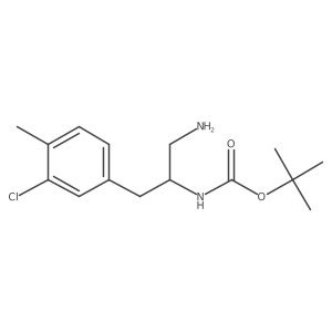 tert-butyl N-[1-amino-3-(3-chloro-4-methylphenyl)propan-2-yl]carbamate Structure