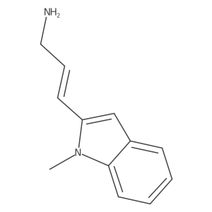 3-(1-methyl-1H-indol-2-yl)prop-2-en-1-amine结构式