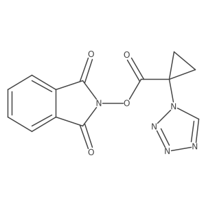 1,3-dioxo-2,3-dihydro-1H-isoindol-2-yl 1-(1H-1,2,3,4-tetrazol-1-yl)cyclopropane-1-carboxylate Structure