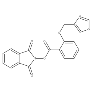 1,3-dioxo-2,3-dihydro-1H-isoindol-2-yl 2-{[(1,3-thiazol-4-yl)methyl]sulfanyl}benzoate结构式
