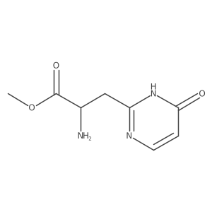 Methyl 2-amino-3-(4-hydroxypyrimidin-2-yl)propanoate结构式