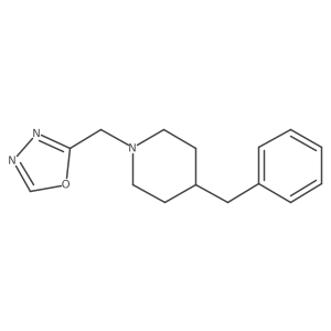 4-Benzyl-1-[(1,3,4-oxadiazol-2-yl)methyl]piperidine结构式