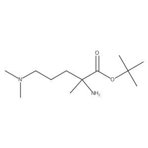 Tert-butyl 2-amino-5-(dimethylamino)-2-methylpentanoate结构式