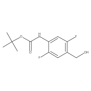 tert-butyl N-[2,5-difluoro-4-(hydroxymethyl)phenyl]carbamate结构式