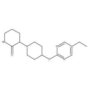 3-[4-(5-Ethylpyrimidin-2-yl)oxypiperidin-1-yl]piperidin-2-one结构式