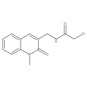 2-Chloro-N-[(1-methyl-2-oxoquinolin-3-yl)methyl]acetamide Structure