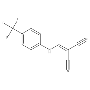 2-[[4-(Trifluoromethyl)anilino]methylidene]propanedinitrile结构式