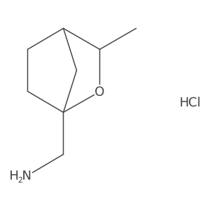 (3-Methyl-2-oxabicyclo[2.2.1]heptan-1-yl)methanamine;hydrochloride Structure