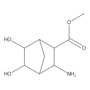 rac-methyl (1R,2S,3R,4S,5S,6R)-3-amino-5,6-dihydroxybicyclo[2.2.1]heptane-2-carboxylate Structure