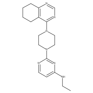 N-ethyl-2-[4-(5,6,7,8-tetrahydroquinazolin-4-yl)piperazin-1-yl]pyrimidin-4-amine结构式