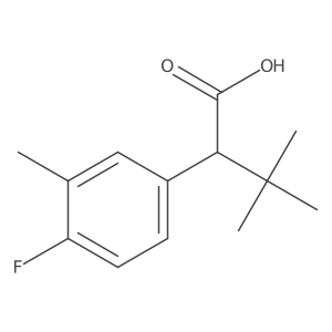 2-(4-Fluoro-3-methylphenyl)-3,3-dimethylbutanoic acid Structure
