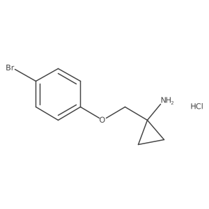 1-(4-Bromophenoxymethyl)-cyclopropylamine hydrochloride结构式