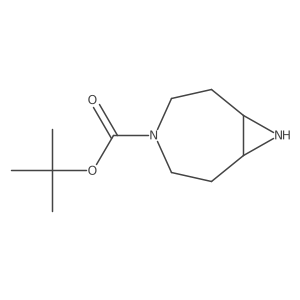 Tert-butyl 4,8-diazabicyclo[5.1.0]octane-4-carboxylate结构式