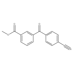 Methyl 3-(4-cyanobenzoyl)benzoate结构式